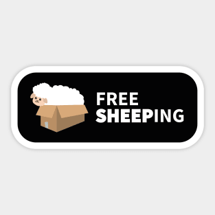 Free Shipping Sheep | Funny Pun | Gift ideas Sticker